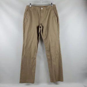 Bonobos Mens Chino Straight Fit Flat Front Pants True Khaki Size 32x32